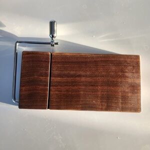 Wooden Cheese Board with Metal Slicer